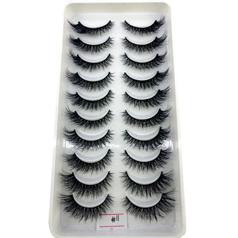 Faux cils 3D en vison pour un maquillage naturel