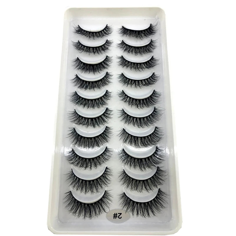 Faux cils 3D en vison pour un maquillage naturel