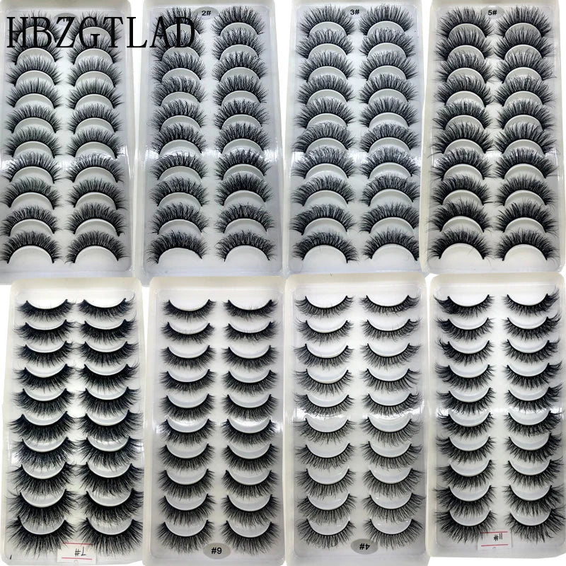 Faux cils 3D en vison pour un maquillage naturel