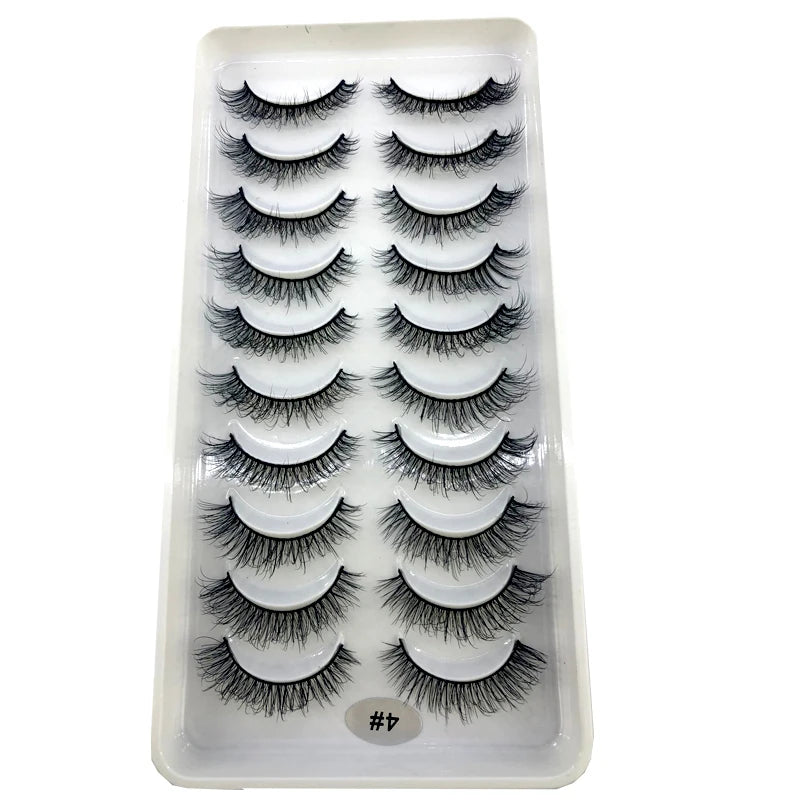 Faux cils 3D en vison pour un maquillage naturel
