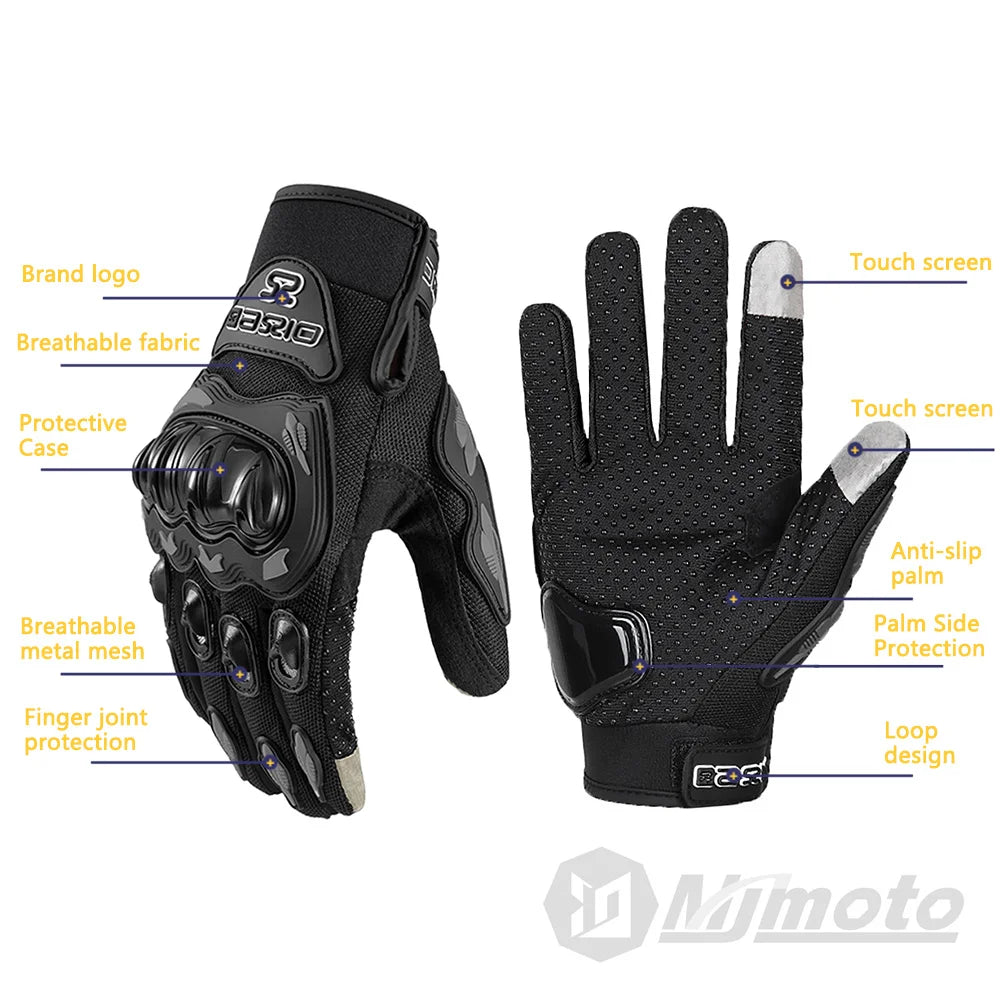 Gants de moto respirants été