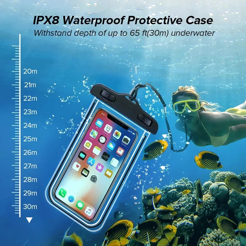 Sac étanche universel IPX8 - Été Plongée Libre Plage