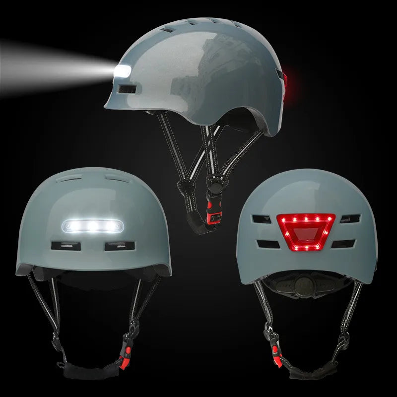 Casque vélo 2022 LED Intelligent - Adulte Homme Femme