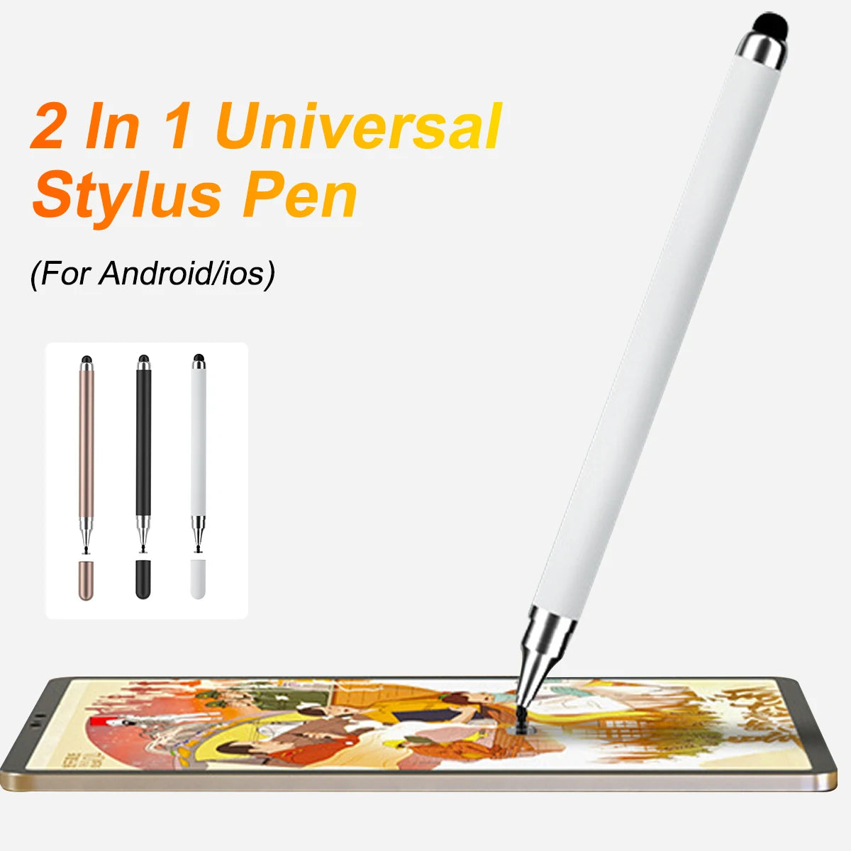 Stylo Universel 2 en 1 pour iOS Android Tablettes et Smartphones