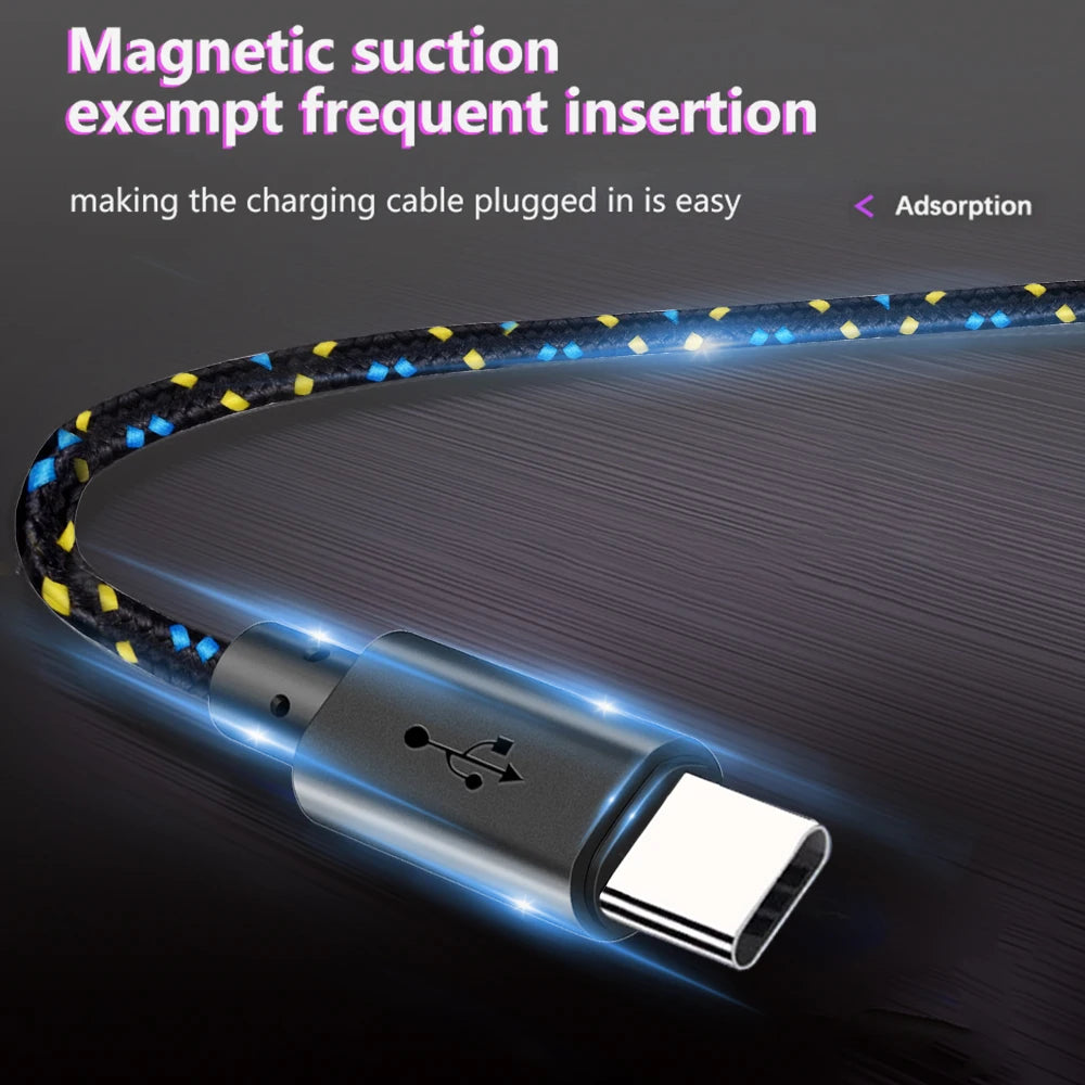 Câble USB Type C Charge Rapide 1m/2m/3m Samsung Huawei Xiaomi