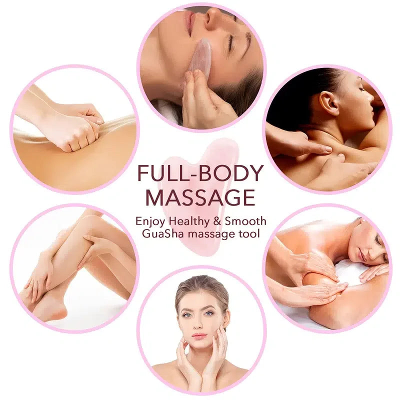 Rouleau de jade Gua Sha en pierre naturelle