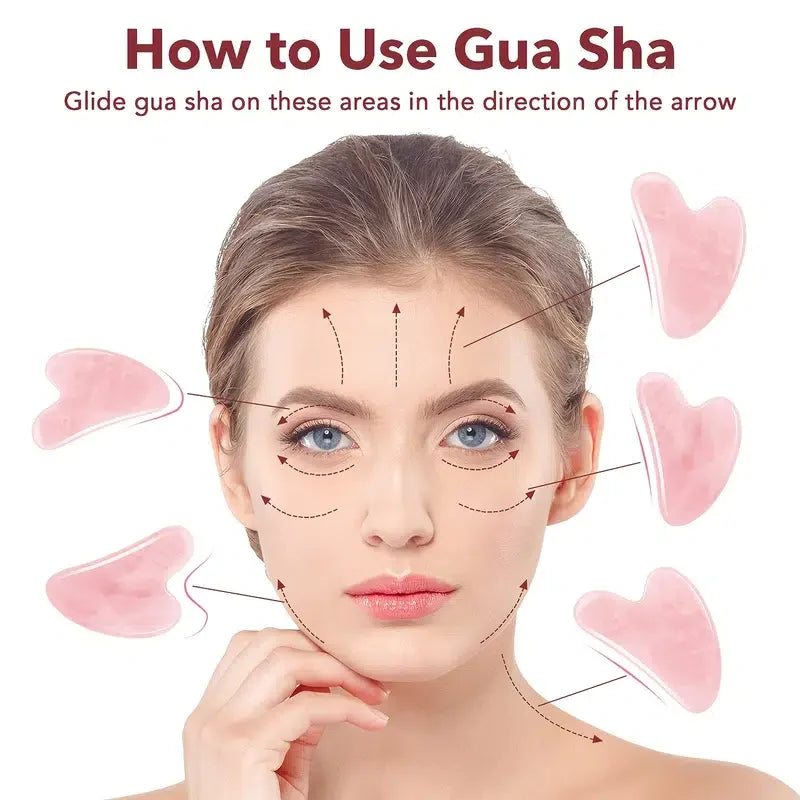 Rouleau de jade Gua Sha en pierre naturelle