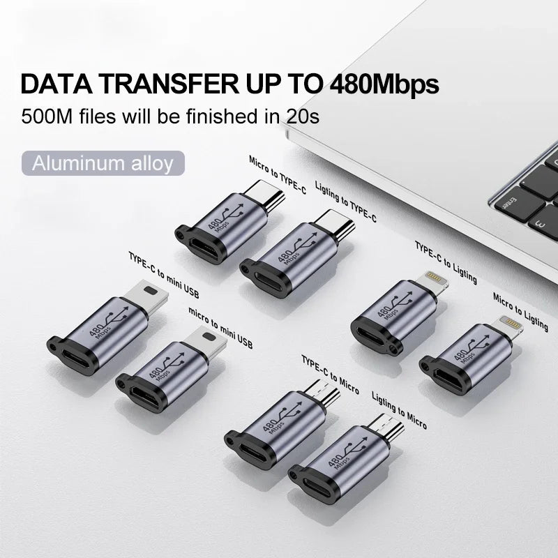 Adaptateurs USB Type-C 5PCS