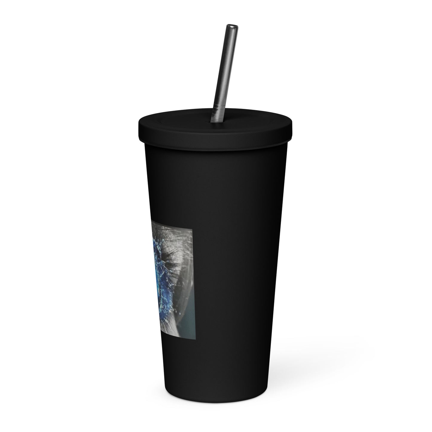 Gobelet isotherme avec paille