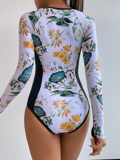 Maillot de bain une pièce imprimé pour femme