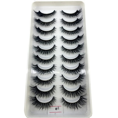 Faux cils 3D en vison pour un maquillage naturel