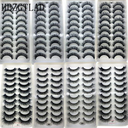 Faux cils 3D en vison pour un maquillage naturel