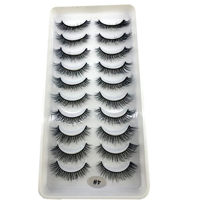 Faux cils 3D en vison pour un maquillage naturel