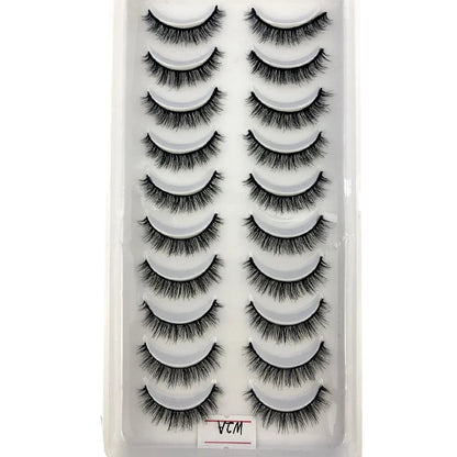 Faux cils 3D en vison pour un maquillage naturel